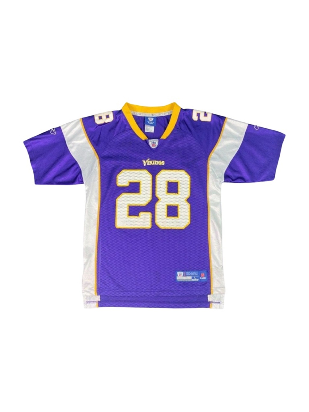 NFL Equipment Onfield Reebok Minnesota Vikings #28 Adrian Peterson - Youth Large